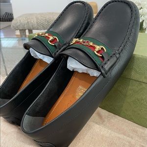 Gucci • Black Drivers with Horsebit • BRAND NEW • EU size 6.5 (US 7.5)